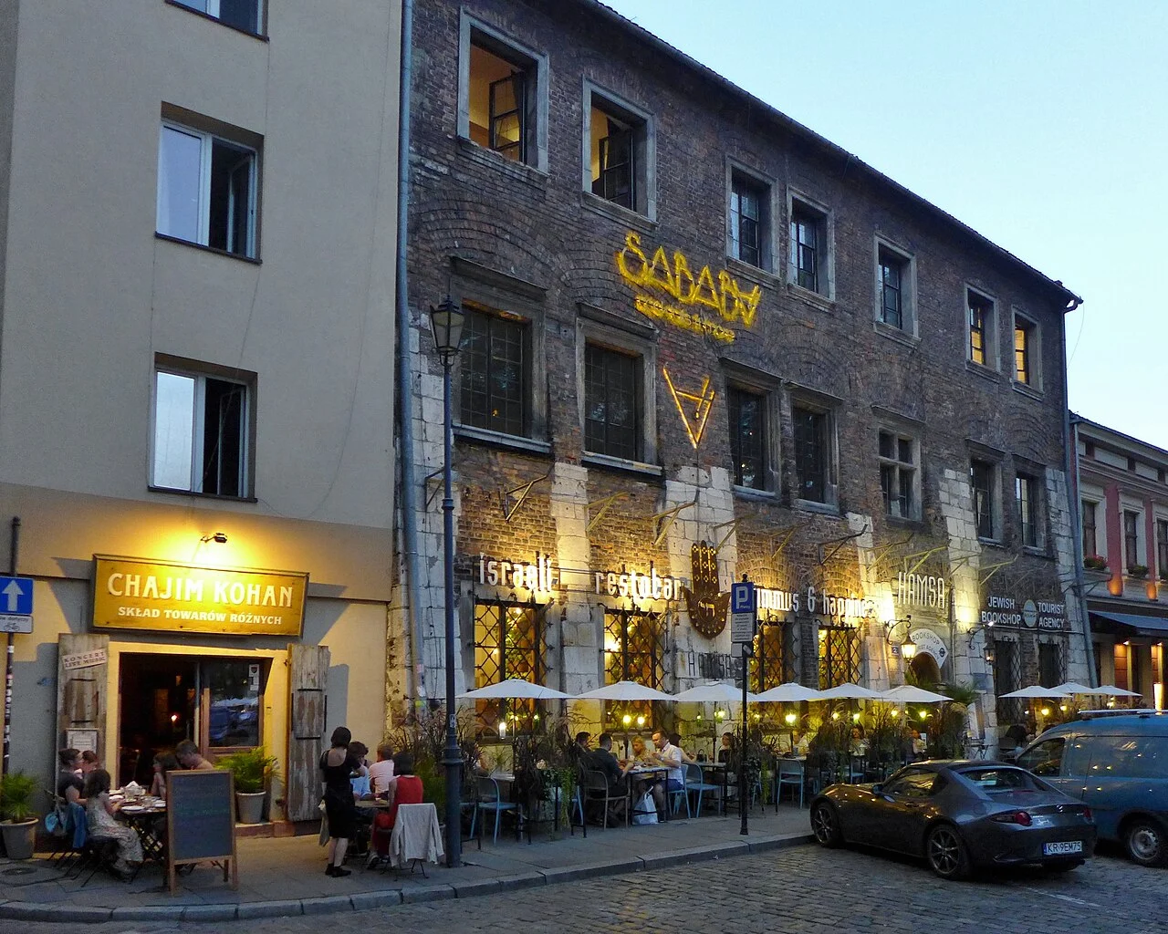 Landau House at 2 Szeroka in Kazimierz, photographed in August 2024